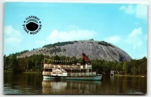 General Robert E Lee Paddelrad Boot Stein Berg Postkarte Georgia GA UNP - Bild 1 von 2