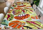 Marimekko Fabric Panel, Colorful Leaf Print Curtain Panel, Tablecloth
