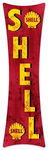 SHELL CLAM SHELL BOW TIE 18" HEAVY DUTY USA MADE METAL AGED ADVERTISING SIGN - Picture 1 of 1
