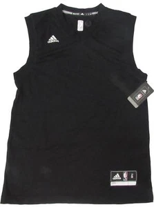 New Mens Sizes S-M-L-2XL Adidas NBA Black Blank Jersey - Picture 1 of 7