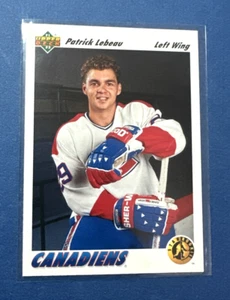 1991-92 Upper Deck Star Rookie #453 Patrick Lebeau Montreal Canadiens Rookie - Picture 1 of 2
