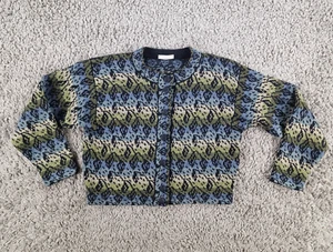 Koshka Strickjacke Damen Small Knitwear Scotland Grün Blau Vintage Strick - Bild 1 von 11