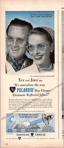 Polaroid Day Glasses Print Ad Vintage 1948 Ephemera Wall Art Decor Tex & Jinx - Imagen 1 de 1