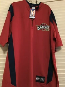 CLEVELAND CAVALIERS WARM UP JERSEY TOP PULLOVER Basketball Shooting Shirt NEW - Picture 1 of 4