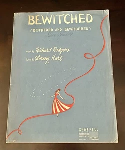 1941 Bewitched Bothered And Bewildered Sheet Music Rodgers & Hart Vintage - Picture 1 of 9