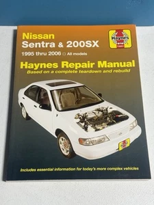 Nissan Sentra & 200SX 1995 thru 2006 Haynes Repair Shop Manual book - Picture 1 of 2