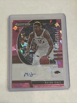 2020-21 Panini Prizm Draft Picks Prospect Autographs Mason Jones Pink Ice Prizm  - Image 1 of 2