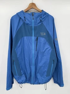 Mountain Hardwear Plasmic Ion Jacket Mens XXL Blue DryQ EVAP Waterproof Hooded - Picture 1 of 10