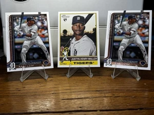 Justyn-Henry Malloy Lot (3x) (RC) - 2025 Heritage, Topps Series 1 - Tigers - Bild 1 von 6