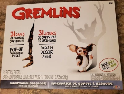 Calendario de Adviento Gremlins con 31 mini figuras coleccionables de Jakks Foto 1 de 3