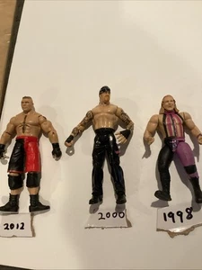 Lot3 WwF/Wwe. Action Figures Brock Lesnar/undertaker/Jeff Jarrett double J/Loose - Picture 1 of 12