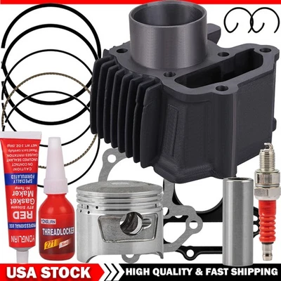 Top End Rebuild Kit For 1985-2001 Yamaha Badger 80 YFM80 Cylinder Piston Gasket - Image 1 of 4