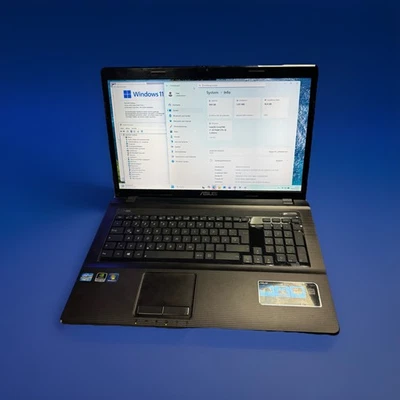 ASUS A93S Notebook 18.4" i7 16GB RAM 512GB SSD Windows 11 - Akku+Tastatur NEU! - Bild 1 von 4