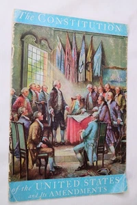 c1940 VINTAGE ELECTRO METALLURGICAL CO UNITED STATES CONSTITUTION BOOK - Imagen 1 de 3