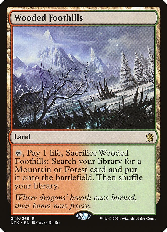 MTG Wooded Foothills  - Khans of Tarkir #249 - Image 1 of 1