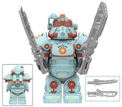 Fallout T-51 Power Armor Figur mit Abraxo Putzmittel Skin - Bild 1 von 2