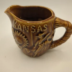 Vintage Golden Aspen Thrifco Japan Milchkännchen Kanne Kansas Longhorn Cowboy Design - Bild 1 von 4