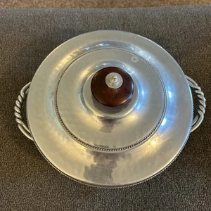 Cuenco grande de aluminio martillado vintage BW Buenlum Split Pyrex 1970 estampado - Imagen 1 de 9