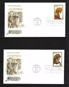 USA SC # 2976-2979 Carousel Horses FDC . Artcraft Cachet - Picture 1 of 2
