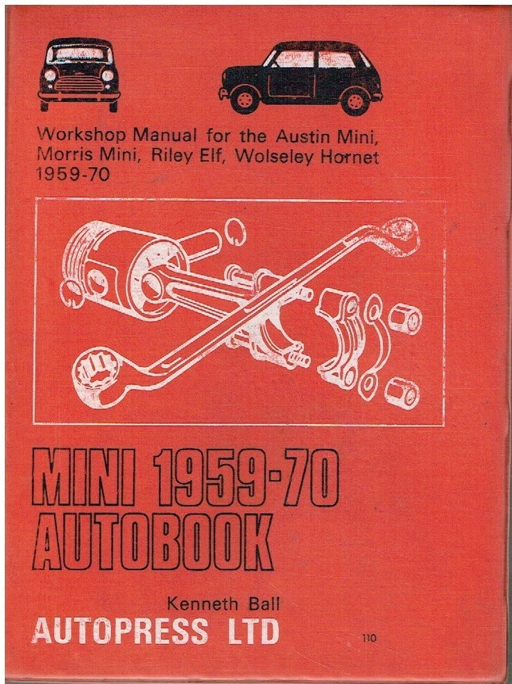 MINI 850 1000 RILEY ELF WOLSELEY HORNET CLUBMAN & 1275GT 1959-1970 REPAIR MANUAL - Image 1 of 1