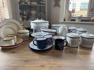 Enamel Cookware, Bakeware, Serveware, Storage Jars, Mugs, Plates, Bowls - Picture 1 of 166