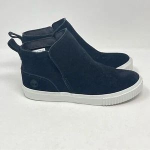 Timberland Skyla Bay Boots Womens 5.5 Black Suede Pull On Ankles Booties Shoes - Picture 1 of 13