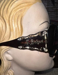 BVLGARI Brown Tortoise Gold Rhinestone Sunglasses #8048-B, LIMITED EDITION!! - Picture 1 of 15