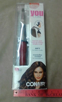 Con air You Curl 1 in to 1/2 in Tourmaline Ceramic Curling Wand Iron no glove - Image 1 of 4