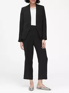 Banana Republic 495147 SCHWARZER KRAGENLOSER BLAZER $ 148,00 NEU OHNE ETIKETT GRÖSSE 4 - Bild 1 von 2
