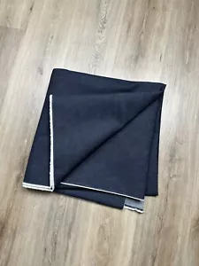 VTG Denim Fabric Selvedge Dark Wash Indigo Redline 62x54 60s 70s Rare - Picture 1 of 3