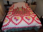 Vintage Chenille Double Peacock Twin/ Double Bedspread