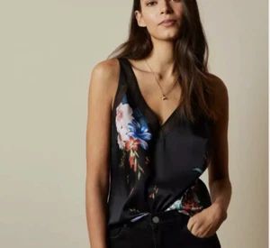 Ted Baker Floral Jamboree Mesh Detail Cami Sizes 8 - 14 - Picture 1 of 2