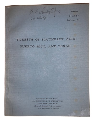 FORESTS OF SOUTHEAST ASIA, PUERTO RICO, AND TEXAS, 1967, 1st, LLEWELYN ...