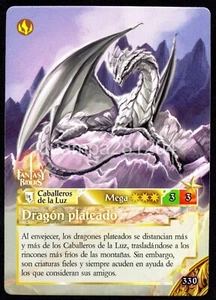 DRAGON PLATEADO #330 CROMO FANTASY RIDERS 3 EL RESURGIR DE LOS DRAGONES 2021 PAN - Picture 1 of 2