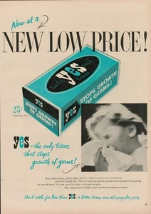 1954 Yes Tissue Nose Germs Kleenex Like Vintage Old Print Ad Family Health Kids - Picture 1 of 8