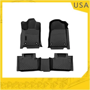 All Weather Floor Mats Liners for 2016-2023 Dodge Durango Black TPE Waterproof - Picture 1 of 7