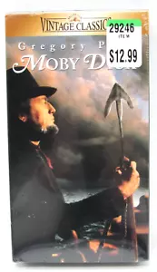 Moby Dick VHS 1956 Gregory Peck MGM Classic New Factory Sealed Watermark - Foto 1 di 6