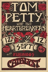 Tom Petty Poster Band Concert Wall Art Poster RePrint Pick 11x17 - Picture 1 of 1