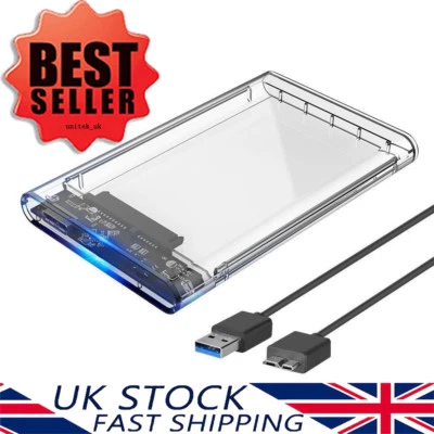 ORICO 2.5" Inch USB 3.0 to SATA External Hard Drive HDD SSD Enclosure Caddy Case - Image 1 of 4