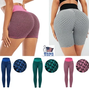 Women Leggings High Waist Yoga Pants Leggings Breathable Workout Clothes Tik Tok - Picture 1 of 60