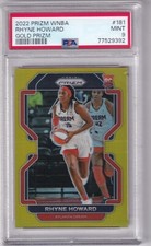 Rhyne Howard 2022 Panini WNBA Prizm Gold Prizm RC #181 5/10 PSA 9 Atlanta Dream