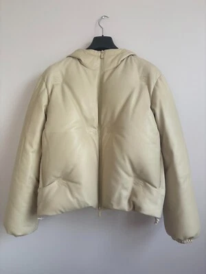 Burberry Luxury Leather Padded Coat | Debossed Design | Oversized Silhouette - Image 1 of 4