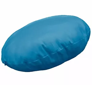 aa192n Deep Turquoise Round Shape Cotton Canvas Cushion Cover/Pillow Case Custom - Picture 1 of 5