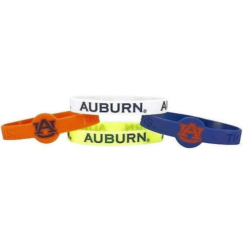Auburn Tigers Bracelets 4 Pack Silicone Cover
