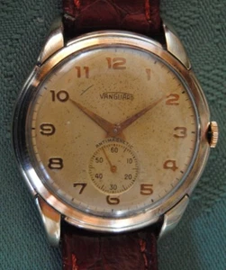 VANGUARD ANTIMAGNETIC ANNI 40 OVERSIZE MOV CARICA MANUALE UNITAS 176 REVISIONATO - Foto 1 di 5