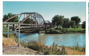 FORT LARAMIE MILITARY BRIDGE Army Iron Over Platte River Wyoming Postcard WY - Picture 1 of 2