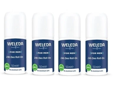 4 x Weleda 24 Hour Roll-On Deodorant Men 50mL - Image 1 of 2