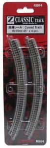 Rokuhan Z Scale 1/220 Scale R004 R220mm 45dig Curved Track 4 pcs  w/Tracking# - Picture 1 of 3