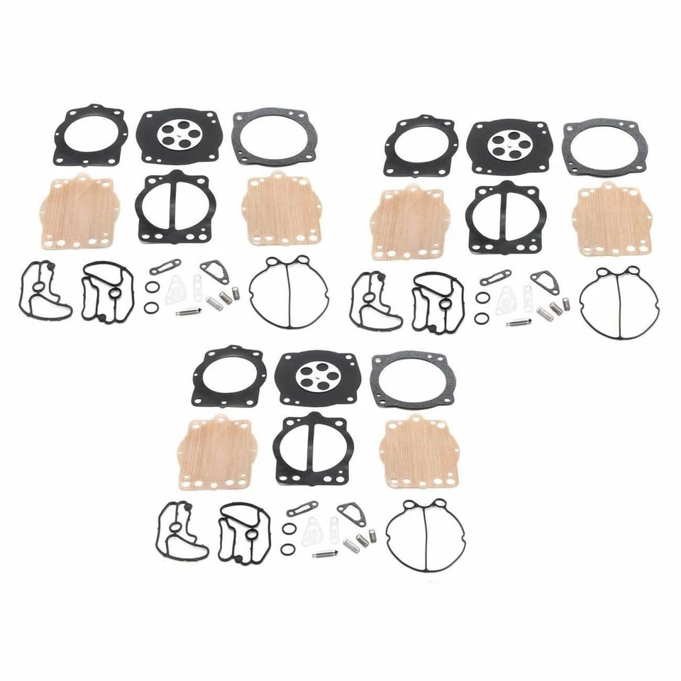 3X For Kawasaki Jet Ski Carburetor Rebuild Kit 750 900 1100 STX XIR ZXI - Image 1 of 4