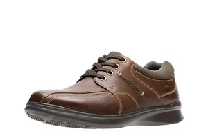 Clarks Mens Cotrell Walk Lace Up Sneaker Tobacco Oily Leather Size 9.5W NIB - Bild 1 von 8